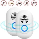 Rpulsif ultrason pour anti moustiques 2 pack prise ultrason anti mouche fourmi cafard araignes sourisrongeur ...