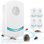 R�pulsif ultrason anti - rongeurs - xvx - lot de 4 - pour souris fourmis araign�es moustiques