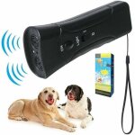 R�pulsif � ultrasons pour chien - mhy� - double canal - appareil anti - aboiement 3 en 1 - lampe de poche ...