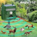Rpulsif ultrason  energie solaire rpulsif pour animaux  ultrasons efficace contre lesoiseaux chats ...