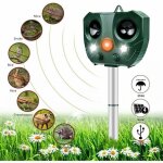 R�pulsif ultrasonique pour animaux - pzcc - ultrasons et led - d�tecteur de mouvement - couverture 5000 ...