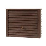 R�servoir deau de pluie mural - garantia - woody 350l bois fonc� - bois - marron - cuve a�rienne