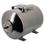 Gt market - réservoir pression à vessie horizontal en inox - 50 litres Gt market - réservoir pression à vessie horizontal en inox - 50 litres