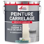 Peinture carrelage cuisine salle de bain: arcapoxy carrelage 1 kg (jusquà 10 m² en 2 couches) - turquoise ... Peinture carrelage cuisine salle de bain: arcapoxy carrelage 1 kg (jusquà 10 m² en 2 couches) - turquoise ...