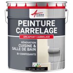 Peinture carrelage cuisine salle de bain: arcapoxy carrelage - 2. 5 kg (jusqu� 25 m� en 2 couches) noir ...