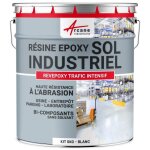 Peinture sol - rsine epoxy : revepoxy trafic intensif 5 kg (jusqu 10 m en 2 couches) - blanc