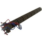 Résistance stéatite 47mm 2100w triphasée câblée Résistance stéatite 47mm 2100w triphasée câblée