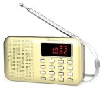 Retekess pr11 poste radio portable radio fm am piles et secteur mp3 enceinte support tf card / usb torch ...