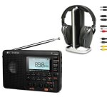 Retekess v115 radio portable rechargeable fm am sw et ta007 casque tv sans fil bluetooth station de charge ...