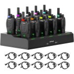 Retevis h777h talkie walkie avec �cran rechargeable avec chargeur � 10 emplacements professionnel pour ...
