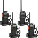 Retevis rt24 talkie walkie rechargeable professionnel avec oreillette et chargeurpmr446 sans licence ...