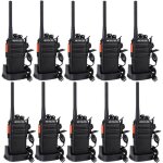 Retevis rt24 talkie walkie longue port�e pmr44616 canaux rechargeable avec oreillettes pour affaires ...