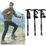 Btons de randonne rtractables - alpenstock - bleu