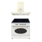 Cuisinière électrique - gurari - retro - 90 cm - 8 fonctions - four xxl 121 l Cuisinière électrique - gurari - retro - 90 cm - 8 fonctions - four xxl 121 l