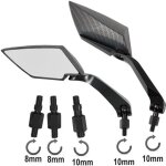 Retroviseurs couple miroir moto scooter custom carbon a - pro adaptateur