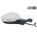 Retroviseur electrique droit blanc pour peugeot 208 8 - 15 - >
