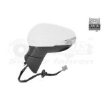 Retroviseur electrique gauche blanc pour ford fiesta 11 - 08 - > 13