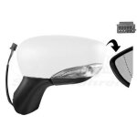 Retroviseur electrique gauche blanc renault clio iv 11 - 12 - >