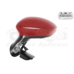 Retroviseur electrique gauche rouge pour fiat punto evo 11 - 09 - > 12
