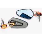 Retroviseurs lat�raux miroir arri�re guidon 22mm 7 - 8 universel moto orange