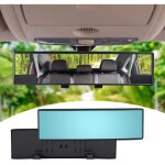 R�troviseur panoramique int�rieur universel hd bleu r�troviseur de voiture � clipser grand angle anti ...