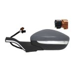 R�troviseur rabattable �lectriquement droit � peindre et chrome peugeot 208 2012 - 2019