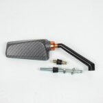 Rtroviseur rversible f1 carbone mat m8 pour moto scooter 50  boite neuf