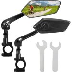 Retroviseur velo 2 rtroviseur trottinette lectrique grand angle retro velo rotatifs  360 pour cyclisme ...