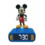 Rveil digital avec veilleuse lumineuse mickey en 3d et effets sonores
