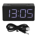 Réveil électronique - non spécifié - simple - noir - fonction snooze - led lumineux Réveil électronique - non spécifié - simple - noir - fonction snooze - led lumineux