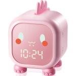 Rveil enfant veilleuse horloge pour fille lumire jour / nuit lampe de table rappel de musique affichage ...