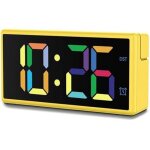 Rveil - hama - ibiza - cran multicolore - charge usb - jaune