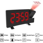 Rveil horloge numrique reveil matin avec radio avec port de chargeur usb pour recharger le tlphone ...