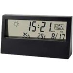 Rveil horloge transparent simple led affichage noir humidit date