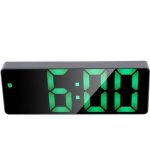 Rveil numrique horloge lectronique horloge lectronique affichage  led pile de miroir numrique enfichable ...