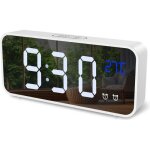 R�veil num�rique oria mini horloge num�rique alarme led fonction thermom�tre snooze 2 alarmes 12 / 24h ...