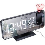 Reveil projecteur avec radio180� horloge num�rique gros chiffres fonction snooze