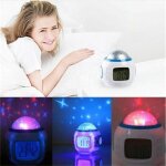 Rveil projection musique starry sky toile calendrier thermomtre led display alarme snooze
