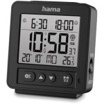 Rveil radio - hama - rhodes - lcd noir - horloge radio - pilote dcf - capteur de luminosit