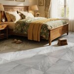 Rev�tement de sol pvc - dalles autocollantes - 5m� - pour salon - imperm�ables - 36 pi�ces - texture ...