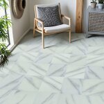 Rev�tement de sol pvc - dalles autocollantes - 5m� - pour salon - imperm�ables - 56 pi�ces - texture ...