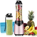 La r�veuse mixeur blender avec 2 bouteilles bpa - free portables de 550ml mini blender �lectrique multifonctio ...