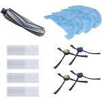 Reyee 4 * chiffon de nettoyage pads + 4 * brosse latrale + 4 * filtres hepa + 1 * brosse centrale pour ...