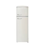 Rfdp246rcd ? r�frig�rateur combin� double porte r�tro ? frigelux ? 246 l ? 55 x 575 x 1665 cm ? classe ...