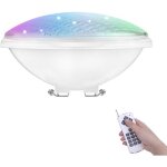 Rgbw par56 lampe de piscine lumi�re led 24w 12v dc / ac contr�le par t�l�commande etanche ip68 �clairage ...