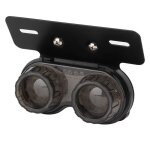 Rho - feu stop modifi� 12v rond moto led frein feu arri�re feu arri�re accessoire universel modifi� (lentille ...