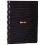 Rhodia cahier spirale couverture noire pp 225x?