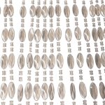 Rideau anti - mouche / rideau de porte - noah - 90x220 cm - gris / transparent
