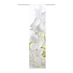 Rideau coulissant - home fashion - panneau japonais - polyester - h:245 x w:60 cm - blanc