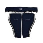 Rideaux d�coratifs � pompons de cabine - bleus pour camion man